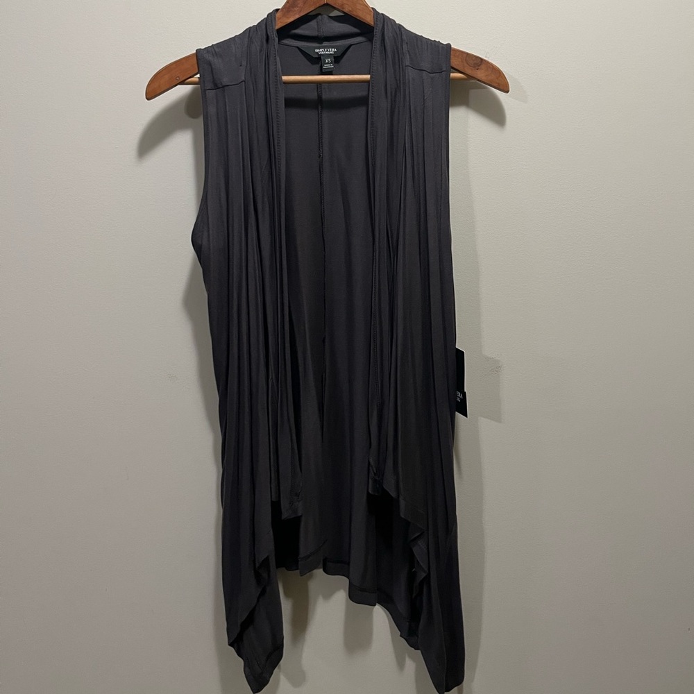 NWT Vera Wang Casual Vest